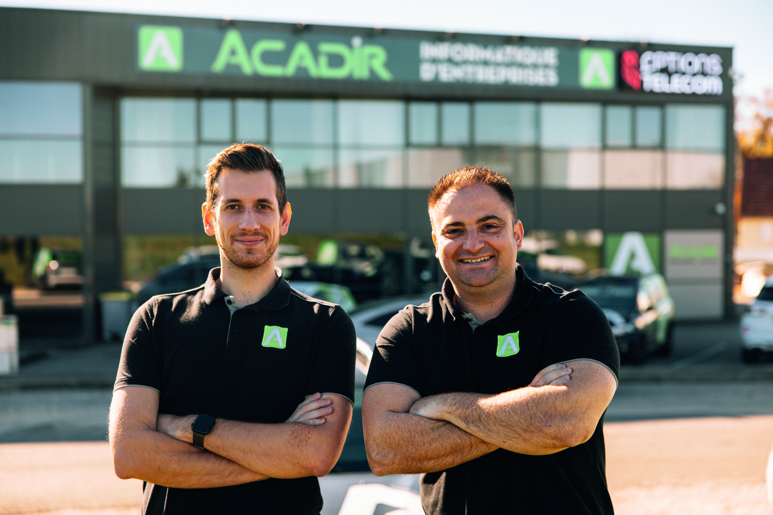 Francis Thiebaud, dirigeant et cofondateur d'Acadir, et Arthur Arbez, directeur des opérations et associé