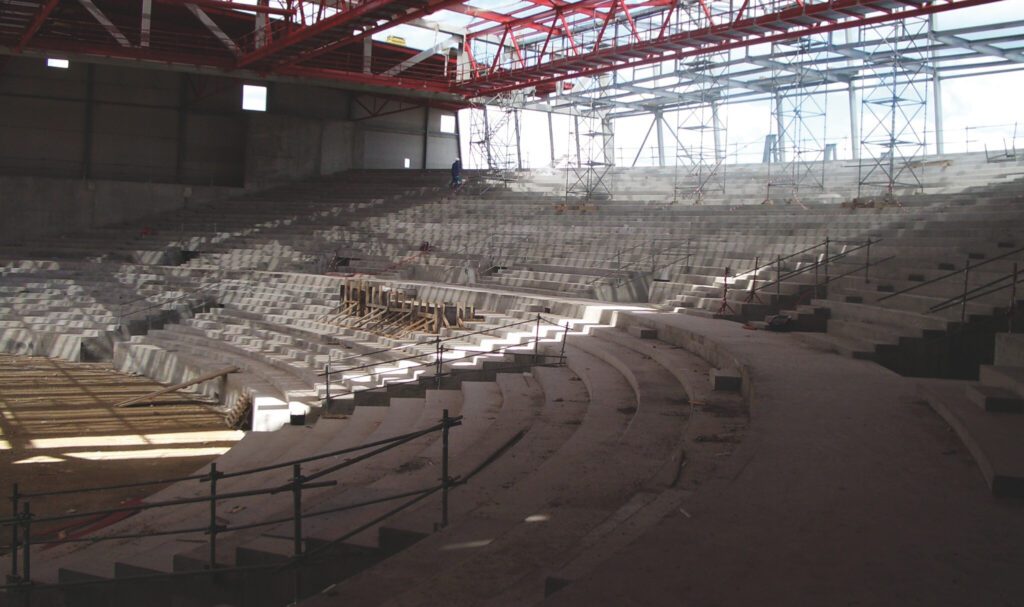 La construction du Zénith en 2005