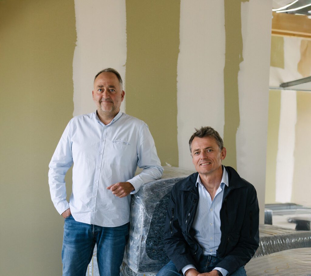 Cyrille Guiton, fondateur et co-dirigeant du Groupe Guiton et Cyrille Godey, co-dirigeant du groupe Guiton