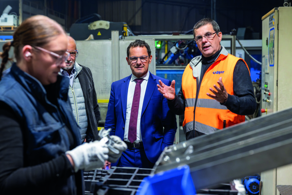 Jerome DURAIN visite l'entreprise BAM