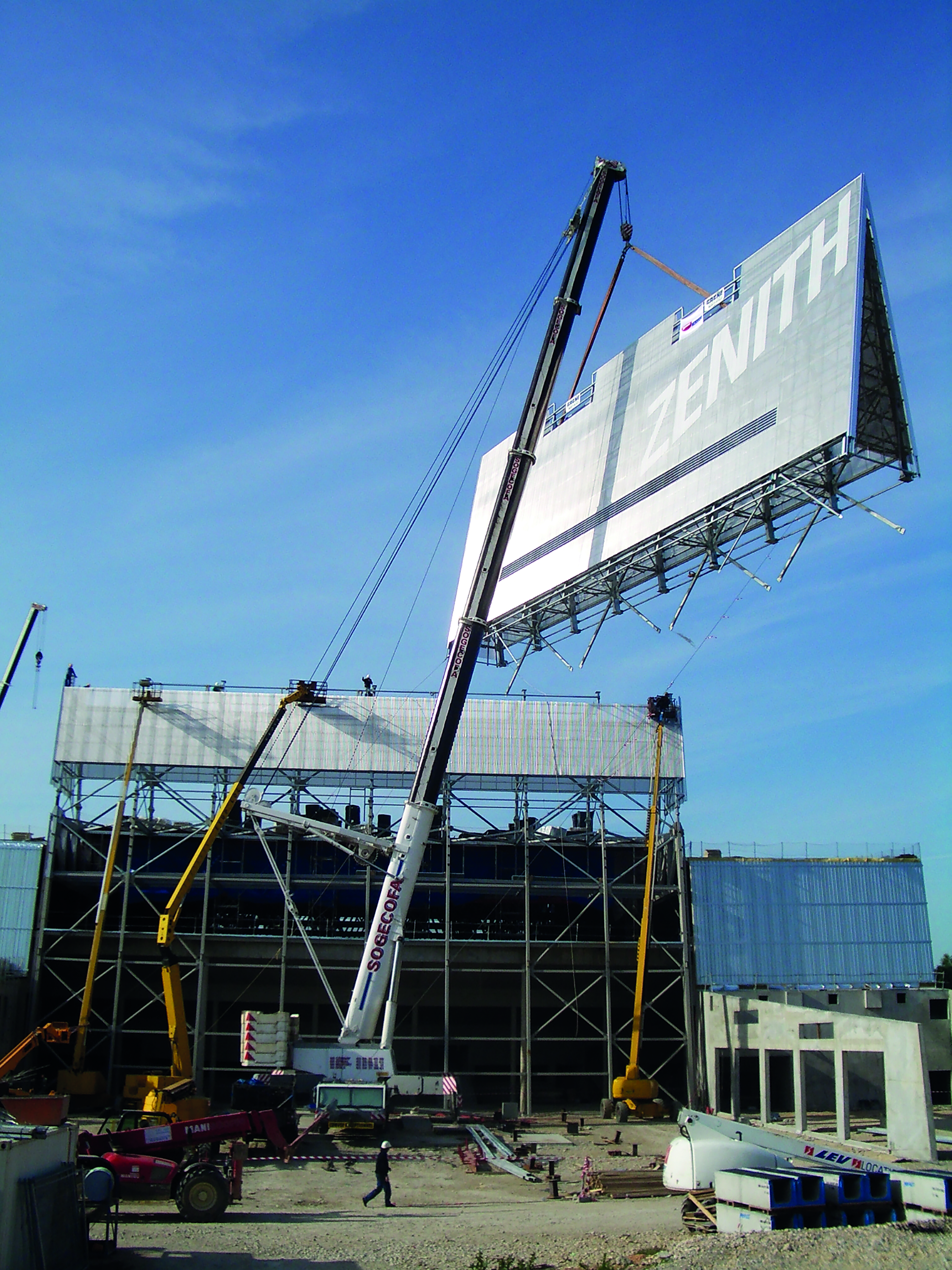 La construction du Zénith en 2005