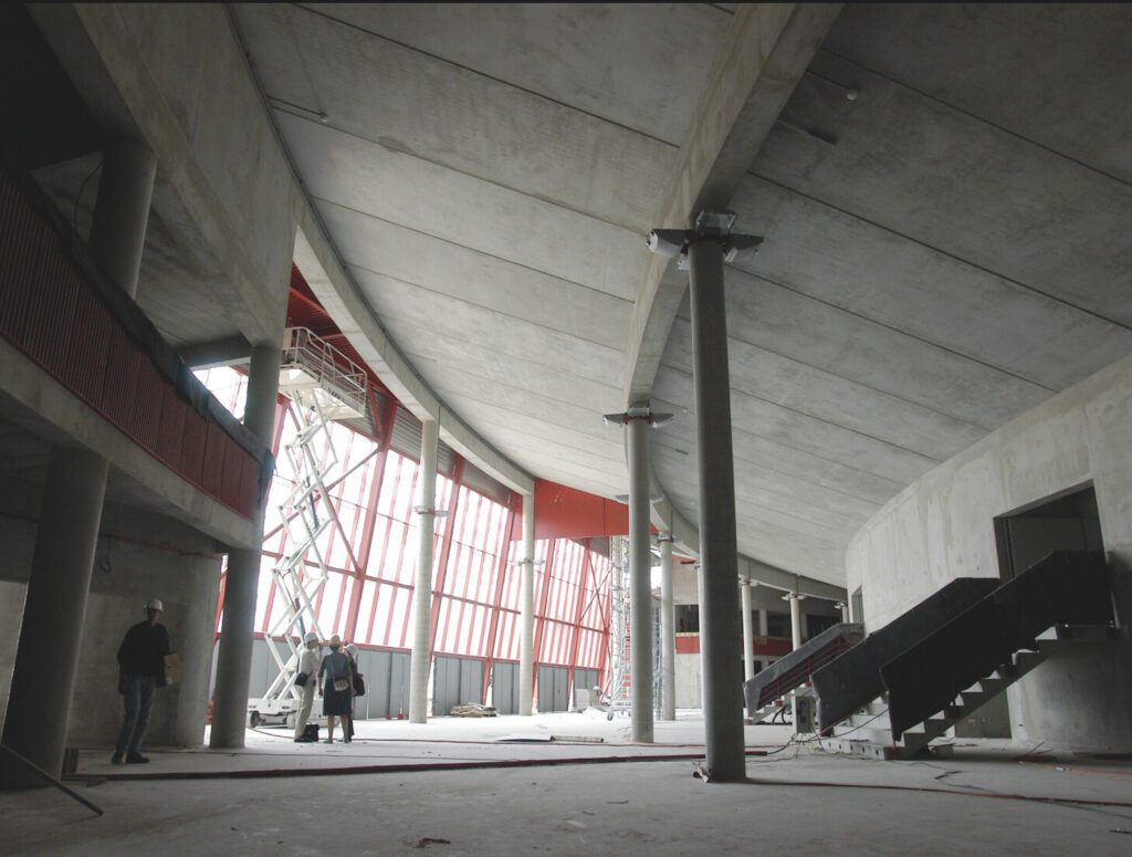 La construction du Zénith en 2005